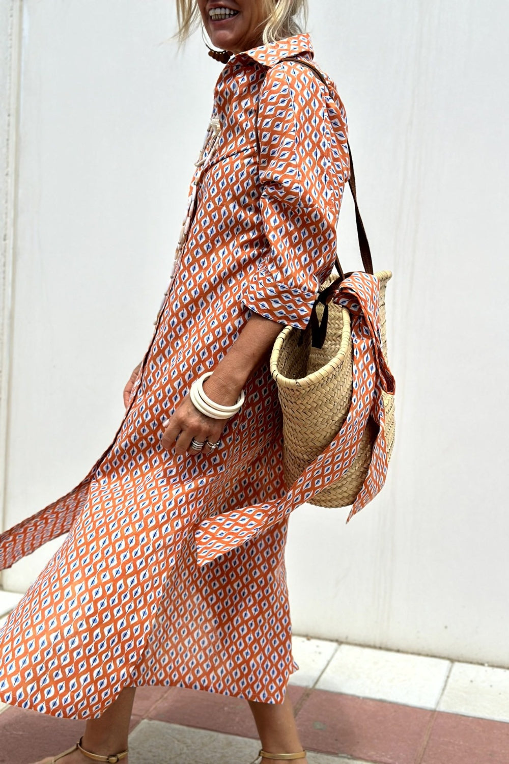 Anne | elegante abito camicia a righe