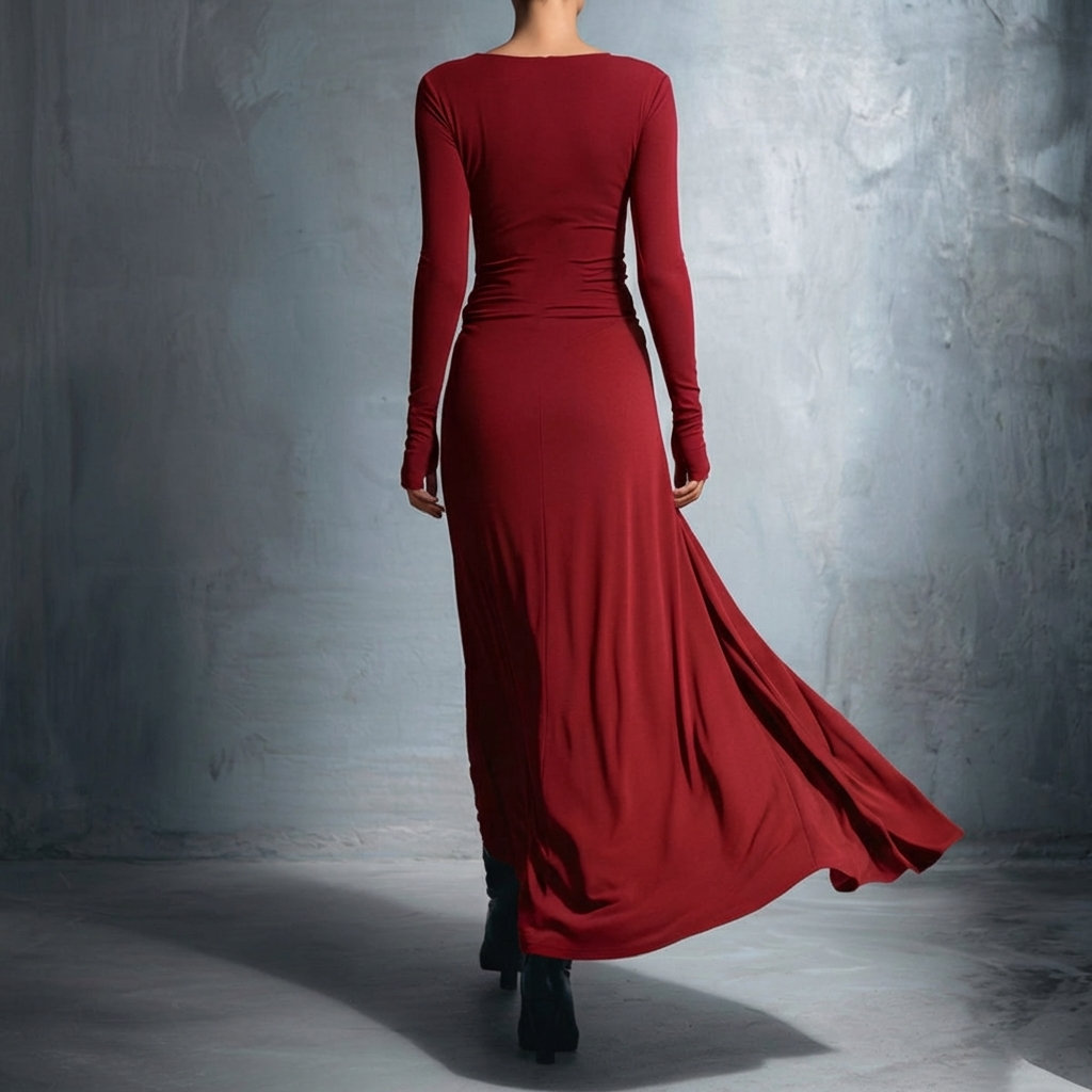 Vittoria - Abito maxi con nodo laterale
