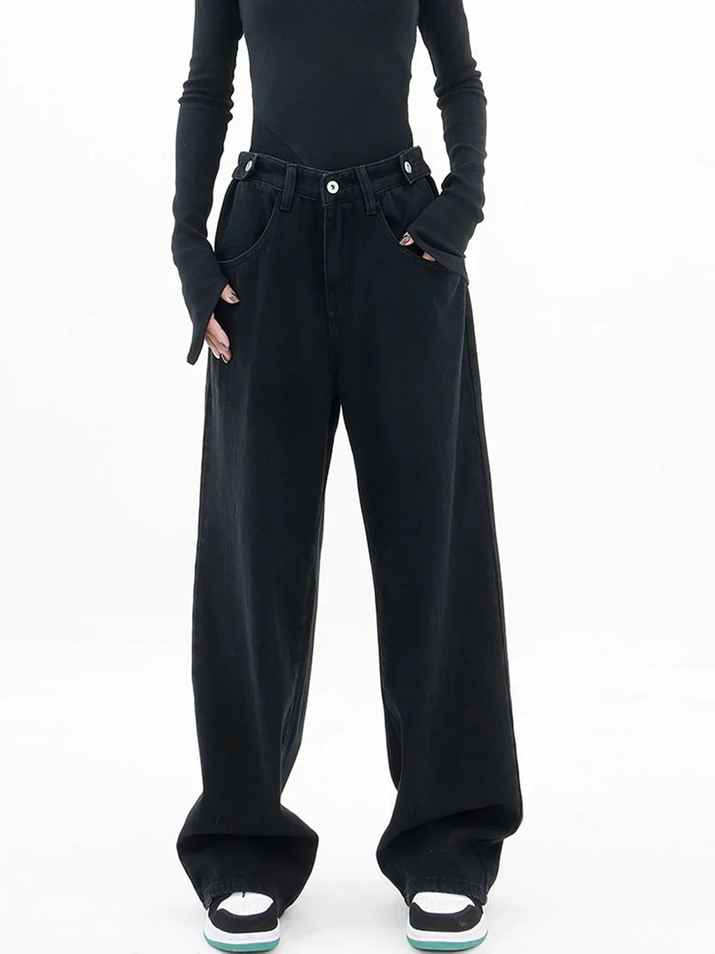 Jeans a vita larga