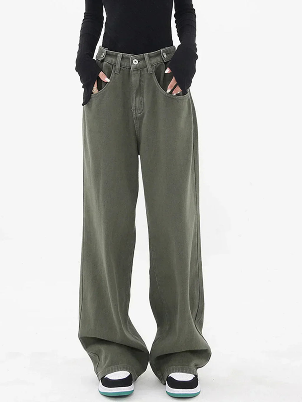 Jeans a vita larga