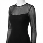 Neroa · Abito Maxi Loose-fit in Tulle Nero