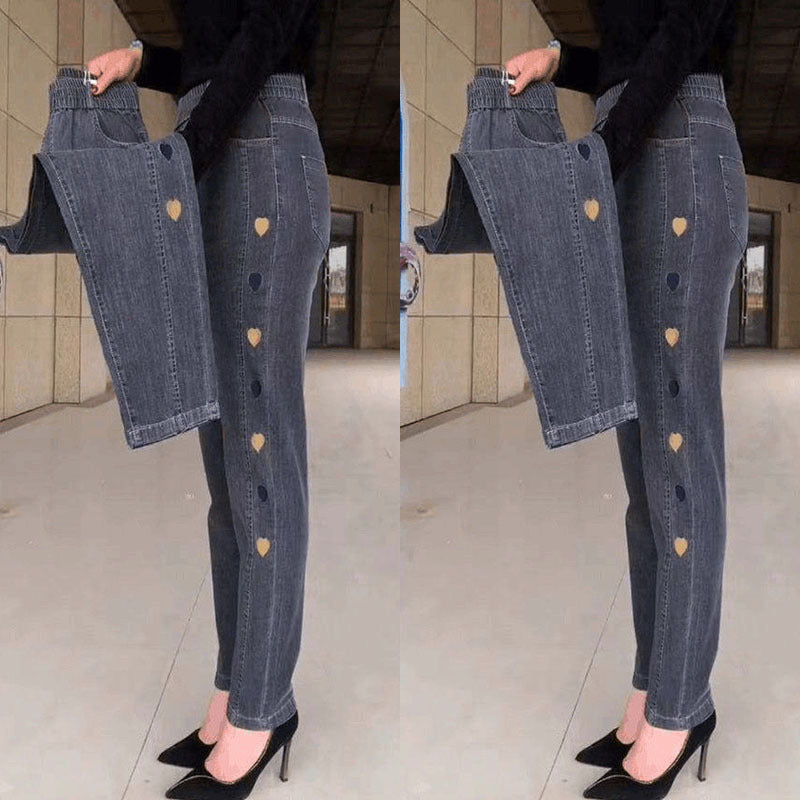 Soraya | Jeans elasticizzati con ricamo
