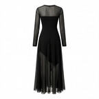 Neroa · Abito Maxi Loose-fit in Tulle Nero